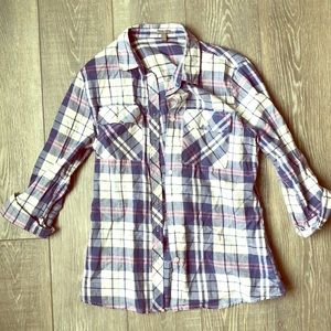 Plaid button down